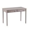 42.75 in. Gray Rectangular 2 -Drawer Writing Desk with Turned Legs by Southern Enterprises -Southern Enterprises Sales gray southern enterprises writing desks hd865690 64 1000