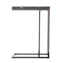Grenth 12 in. Rectangle Gray Expandable C-Table by Southern Enterprises -Southern Enterprises Sales graywash finish and high gloss black southern enterprises end side tables hd473741 40 1000
