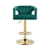 42 in. Green Low Back Metal Material Height Adjustable Bar Stool with Footrest and Foam Seat by Huluwat -Southern Enterprises Sales green huluwat bar stools djyc g w39542238 64 1000