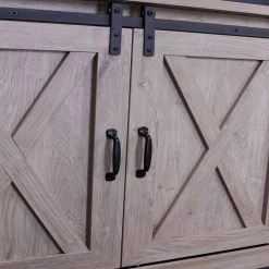 59 in. Grey Modern TV Stand with 2-Cabinets Fits TV's up to 60 in. with Cable Management by Huluwat -Southern Enterprises Sales grey huluwat tv stands ry tc ushg4609 1f 1000