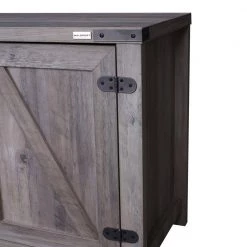 59 in. Grey TV Stand with 2-Cabinets Fits TV's up to 60 in. with Cable Management by Huluwat -Southern Enterprises Sales grey huluwat tv stands ry tc ushg4610 4f 1000