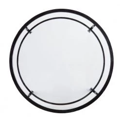 Galena 36 in. Black/Silver Medium Round Glass Coffee Table with Shelf by Southern Enterprises -Southern Enterprises Sales hand painted black w silver distressing southern enterprises coffee tables hd748832 76 1000