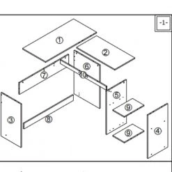 39 in. L-Shaped Light Brown Authentic Wood Computer Desk for Home or Office with Opening Storage Shelves by Huluwat 13 39 in. L-Shaped Light Brown Authentic Wood Computer Desk for Home or Office with Opening Storage Shelves by Huluwat -Southern Enterprises Sales light brown huluwat computer desks dj f w9030288 77 1000