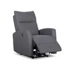 Light Gray Fabric Power USB Recliner(Set of 1) by Huluwat -Southern Enterprises Sales light gray huluwat recliners lys tc 260131137 1f 1000