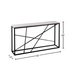 Tesino 52 in. Matte Black/White Rectangle Composite Console Table by Southern Enterprises 12 Tesino 52 in. Matte Black/White Rectangle Composite Console Table by Southern Enterprises -Southern Enterprises Sales matte black w white simulated marble southern enterprises console tables hd675114 40 1000