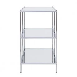 Pandora Glam Silver Metallic Mirrored Console Table by Southern Enterprises -Southern Enterprises Sales metallic chrome southern enterprises console tables hd748689 76 1000