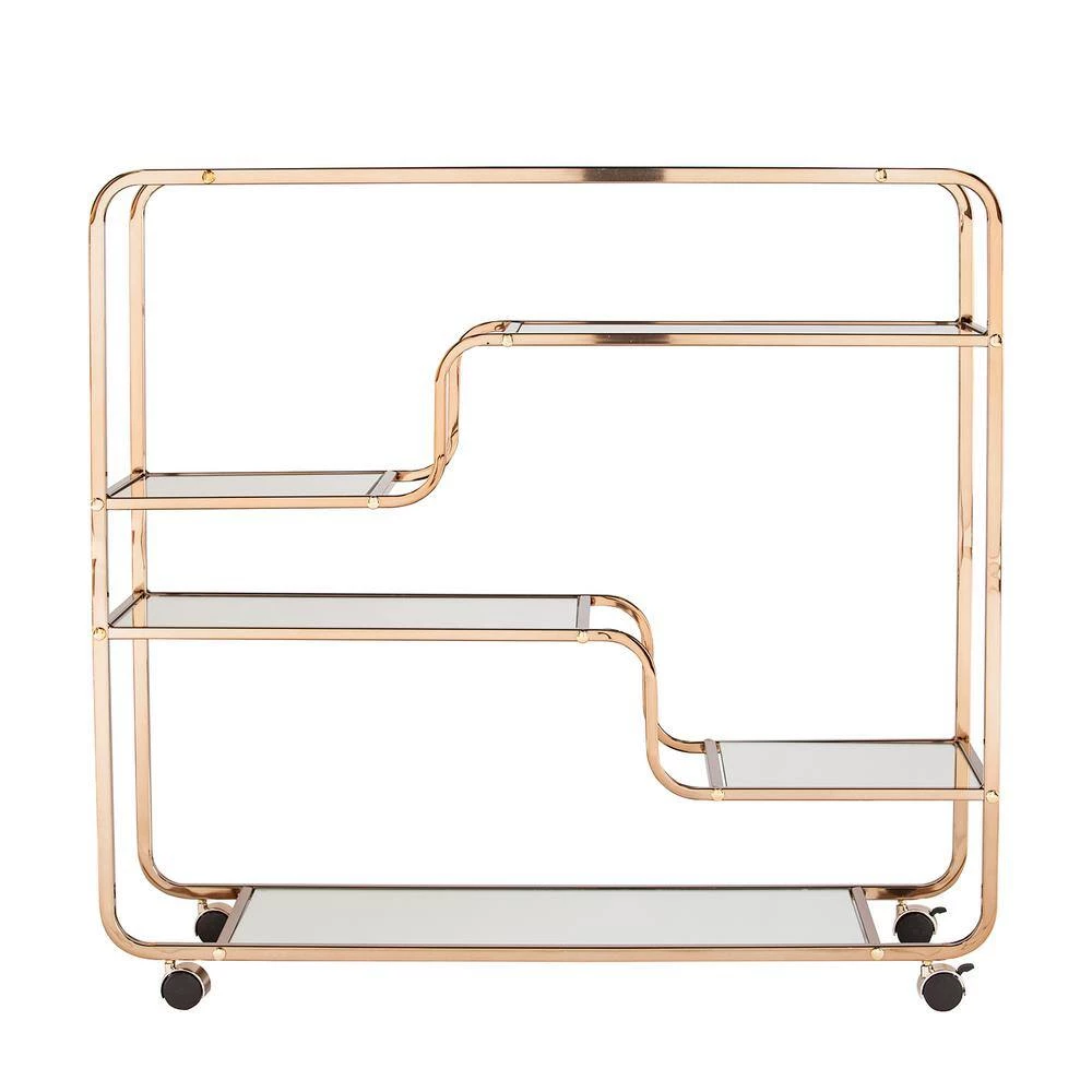 E mmane Art Deco Mirrored Bar Cart by Southern Enterprises 11 E mmane Art Deco Mirrored Bar Cart by Southern Enterprises - Image 9