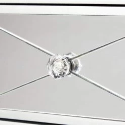 Vernon Mirrored Storage Accent Cabinet by Southern Enterprises -Southern Enterprises Sales mirror with metallic silver trim southern enterprises accent cabinets hd862323 1f 1000