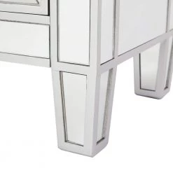 Vernon Mirrored Storage Accent Cabinet by Southern Enterprises -Southern Enterprises Sales mirror with metallic silver trim southern enterprises accent cabinets hd862323 4f 1000