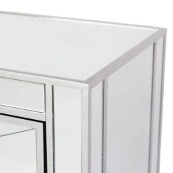 Vernon Mirrored Storage Accent Cabinet by Southern Enterprises -Southern Enterprises Sales mirror with metallic silver trim southern enterprises accent cabinets hd862323 c3 1000
