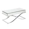 Alice 43 in. Clear Large Rectangle Glass Coffee Table by Southern Enterprises -Southern Enterprises Sales mirrored with chrome finish southern enterprises coffee tables hd864976 64 1000