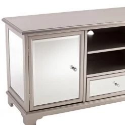 Pavel Mirrored and Silver Entertainment Center by Southern Enterprises -Southern Enterprises Sales mirrored with silver southern enterprises tv stands hd889108 44 1000