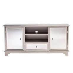 Pavel Mirrored and Silver Entertainment Center by Southern Enterprises -Southern Enterprises Sales mirrored with silver southern enterprises tv stands hd889108 76 1000