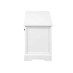 White Homes Collection Wood Storage Bench with 3-Drawers and 3-Woven Baskets (19.5 in. H x 41.9 in. W x 15.2 in. D) by Huluwat -Southern Enterprises Sales n a huluwat dining benches dj tc wf189496aak 44 1000