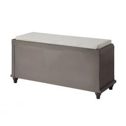 Gray Homes Collection Wood Storage Bench with 2-Cabinets (18.3 in. H x 42.1 in. W x 15.4 in. D) by Huluwat -Southern Enterprises Sales n a huluwat dining benches dj tc wf195952aae 44 1000