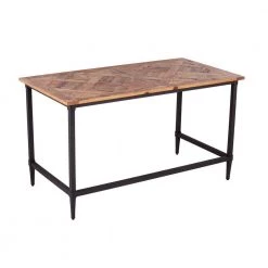 Marenna 52.5 in. Natural Finish Reclaimed Wood Writing Desk by Southern Enterprises