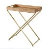 Tucker 26 in. Wooden Rectangle Folding Side Table by Southern Enterprises -Southern Enterprises Sales natural and gold finish southern enterprises end side tables hd473666 64 1000