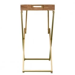Tucker 26 in. Wooden Rectangle Folding Side Table by Southern Enterprises 13 Tucker 26 in. Wooden Rectangle Folding Side Table by Southern Enterprises -Southern Enterprises Sales natural and gold finish southern enterprises end side tables hd473666 66 1000