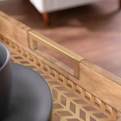 Tucker 26 in. Wooden Rectangle Folding Side Table by Southern Enterprises 14 Tucker 26 in. Wooden Rectangle Folding Side Table by Southern Enterprises -Southern Enterprises Sales natural and gold finish southern enterprises end side tables hd473666 c3 1000