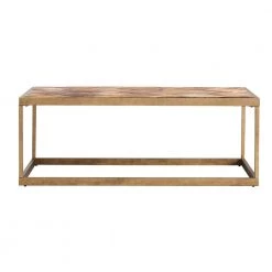 Silva 48 in. Natural Reclaimed Wood/Antique Brass Large Rectangle Wood Coffee Table by Southern Enterprises -Southern Enterprises Sales natural reclaimed wood and antique brass finish southern enterprises coffee tables hd598727 4f 1000