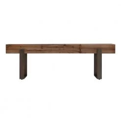 Gavrielle Natural Reclaimed Wood Rustic Industrial Bench by Southern Enterprises -Southern Enterprises Sales natural reclaimed wood and black finish southern enterprises dining benches hd598383 4f 1000