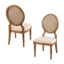 Kabott Natural Wood Dining Chair (Set of 2) by Southern Enterprises