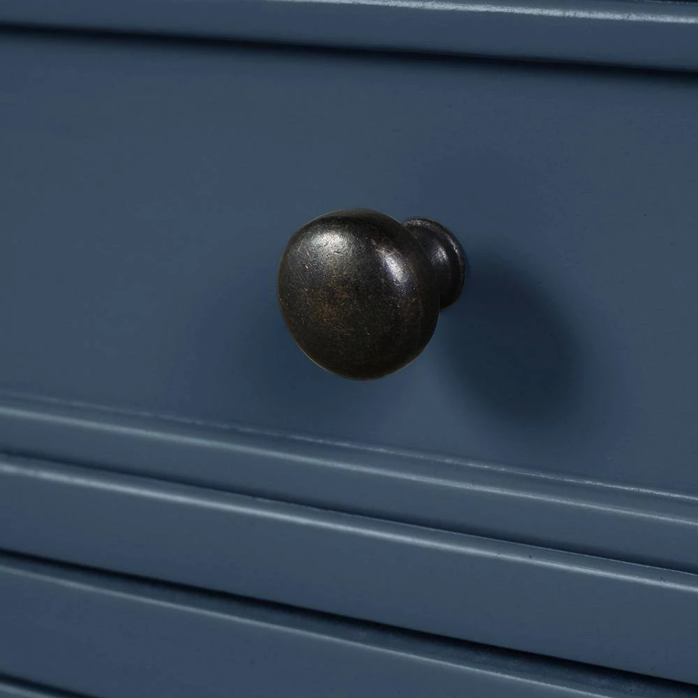 47 in. Navy Blue Modern Rectangle Wood Console Table for Living Room with 2-Drawers, 2-Cabinets and 1-Shelf by Huluwat 9 47 in. Navy Blue Modern Rectangle Wood Console Table for Living Room with 2-Drawers, 2-Cabinets and 1-Shelf by Huluwat - Image 7