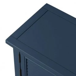 47 in. Navy Blue Modern Rectangle Wood Console Table for Living Room with 2-Drawers, 2-Cabinets and 1-Shelf by Huluwat 16 47 in. Navy Blue Modern Rectangle Wood Console Table for Living Room with 2-Drawers, 2-Cabinets and 1-Shelf by Huluwat -Southern Enterprises Sales navy blue huluwat console tables dj tc wf280255aav 4f 1000