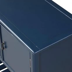 45 in. Navy Blue Modern Rectangle Solid Wood Console Table for Living Room with 3-Drawers, 2-Cabinets and 1-Shelf by Huluwat -Southern Enterprises Sales navy blue huluwat console tables dj tc wf280256aav 4f 1000