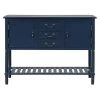 45 in. Navy Blue Modern Rectangle Solid Wood Console Table for Living Room with 3-Drawers, 2-Cabinets and 1-Shelf by Huluwat -Southern Enterprises Sales navy blue huluwat console tables dj tc wf280256aav 64 1000