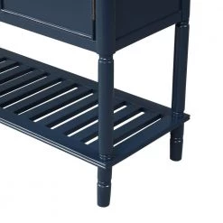 45 in. Navy Blue Modern Rectangle Solid Wood Console Table for Living Room with 3-Drawers, 2-Cabinets and 1-Shelf by Huluwat -Southern Enterprises Sales navy blue huluwat console tables dj tc wf280256aav fa 1000