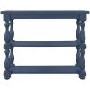 39.4 in. Navy Blue Modern Rectangle Wood Console Table for Hallway Living Room with 2-Shelves by Huluwat 1 39.4 in. Navy Blue Modern Rectangle Wood Console Table for Hallway Living Room with 2-Shelves by Huluwat -Southern Enterprises Sales navy blue huluwat console tables dj tc wf285066aav 64 1000