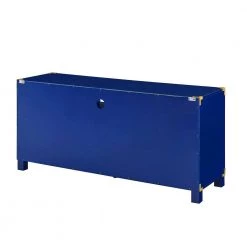 Black 52 in. Navy Engineered Wood TV Stand Fits TVs Up to 50 in. by Southern Enterprises -Southern Enterprises Sales navy finish southern enterprises tv stands hd530369 44 1000