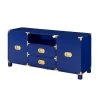 Black 52 in. Navy Engineered Wood TV Stand Fits TVs Up to 50 in. by Southern Enterprises 1 Black 52 in. Navy Engineered Wood TV Stand Fits TVs Up to 50 in. by Southern Enterprises -Southern Enterprises Sales navy finish southern enterprises tv stands hd530369 64 1000