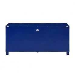 Black 52 in. Navy Engineered Wood TV Stand Fits TVs Up to 50 in. by Southern Enterprises -Southern Enterprises Sales navy finish southern enterprises tv stands hd530369 66 1000