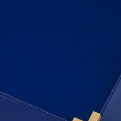 Black 52 in. Navy Engineered Wood TV Stand Fits TVs Up to 50 in. by Southern Enterprises -Southern Enterprises Sales navy finish southern enterprises tv stands hd530369 fa 1000