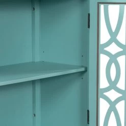 Navy Green Accent Buffet Sideboard Storage Wooden Cabinet with Doors and Adjustable Shelf by Huluwat 17 Navy Green Accent Buffet Sideboard Storage Wooden Cabinet with Doors and Adjustable Shelf by Huluwat -Southern Enterprises Sales navy green huluwat accent cabinets dj tc wf285477aag 1f 1000