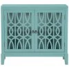 Navy Green Accent Buffet Sideboard Storage Wooden Cabinet with Doors and Adjustable Shelf by Huluwat -Southern Enterprises Sales navy green huluwat accent cabinets dj tc wf285477aag 64 1000