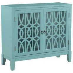 Navy Green Accent Buffet Sideboard Storage Wooden Cabinet with Doors and Adjustable Shelf by Huluwat 20 Navy Green Accent Buffet Sideboard Storage Wooden Cabinet with Doors and Adjustable Shelf by Huluwat -Southern Enterprises Sales navy green huluwat accent cabinets dj tc wf285477aag 76 1000