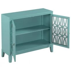 Navy Green Accent Buffet Sideboard Storage Wooden Cabinet with Doors and Adjustable Shelf by Huluwat 14 Navy Green Accent Buffet Sideboard Storage Wooden Cabinet with Doors and Adjustable Shelf by Huluwat -Southern Enterprises Sales navy green huluwat accent cabinets dj tc wf285477aag 77 1000