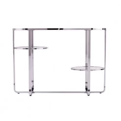 Renmarco 42 in. Polished Chrome Rectangle Mirrored Console Table with Storage by Southern Enterprises 19 Renmarco 42 in. Polished Chrome Rectangle Mirrored Console Table with Storage by Southern Enterprises -Southern Enterprises Sales polished chrome finish w mirror southern enterprises console tables hd433684 4f 1000