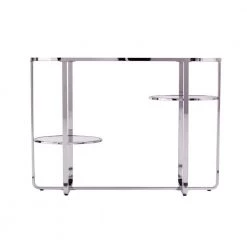 Renmarco 42 in. Polished Chrome Rectangle Mirrored Console Table with Storage by Southern Enterprises 17 Renmarco 42 in. Polished Chrome Rectangle Mirrored Console Table with Storage by Southern Enterprises -Southern Enterprises Sales polished chrome finish w mirror southern enterprises console tables hd433684 66 1000