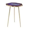 Neecie 17.5 in. Specialty Wood Accent Table in Purple by Southern Enterprises -Southern Enterprises Sales purple faux agate and gold finish southern enterprises end side tables hd473710 64 1000