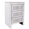 3-Drawer Silvery Nightstand (26 in. x 13.7 in. x 17.7 in.） by Huluwat -Southern Enterprises Sales silver huluwat nightstands dj tc w104336323 64 1000