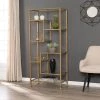 68 in. Gold Metal 7-shelf Etagere Bookcase with Open Back by Southern Enterprises 1 68 in. Gold Metal 7-shelf Etagere Bookcase with Open Back by Southern Enterprises -Southern Enterprises Sales soft gold finish southern enterprises bookcases bookshelves hd599311 64 1000