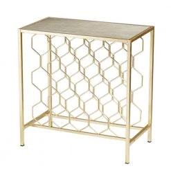 Konetta 23-Bottle Gold Iron Wine Rack by Southern Enterprises -Southern Enterprises Sales southern enterprises wine racks hd387116 c3 1000