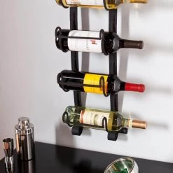 Aurinda Wall Mount 5-Bottle Wine Rack in Black by Southern Enterprises 12 Aurinda Wall Mount 5-Bottle Wine Rack in Black by Southern Enterprises -Southern Enterprises Sales southern enterprises wine racks hd865829 a0 1000