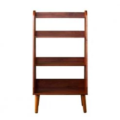 44.5 in. Walnut Wood 4-shelf Accent Bookcase with Open Back by Southern Enterprises -Southern Enterprises Sales walnut finish southern enterprises bookcases bookshelves hd599304 4f 1000