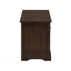 Walnut Color Wood Storage Bench with 3-Drawers and 3-Woven Baskets(19.5 in. H x 41.9 in. W x 15.2 in. D) by Huluwat -Southern Enterprises Sales walnut huluwat dining benches dj tc wf189496naa 1f 1000