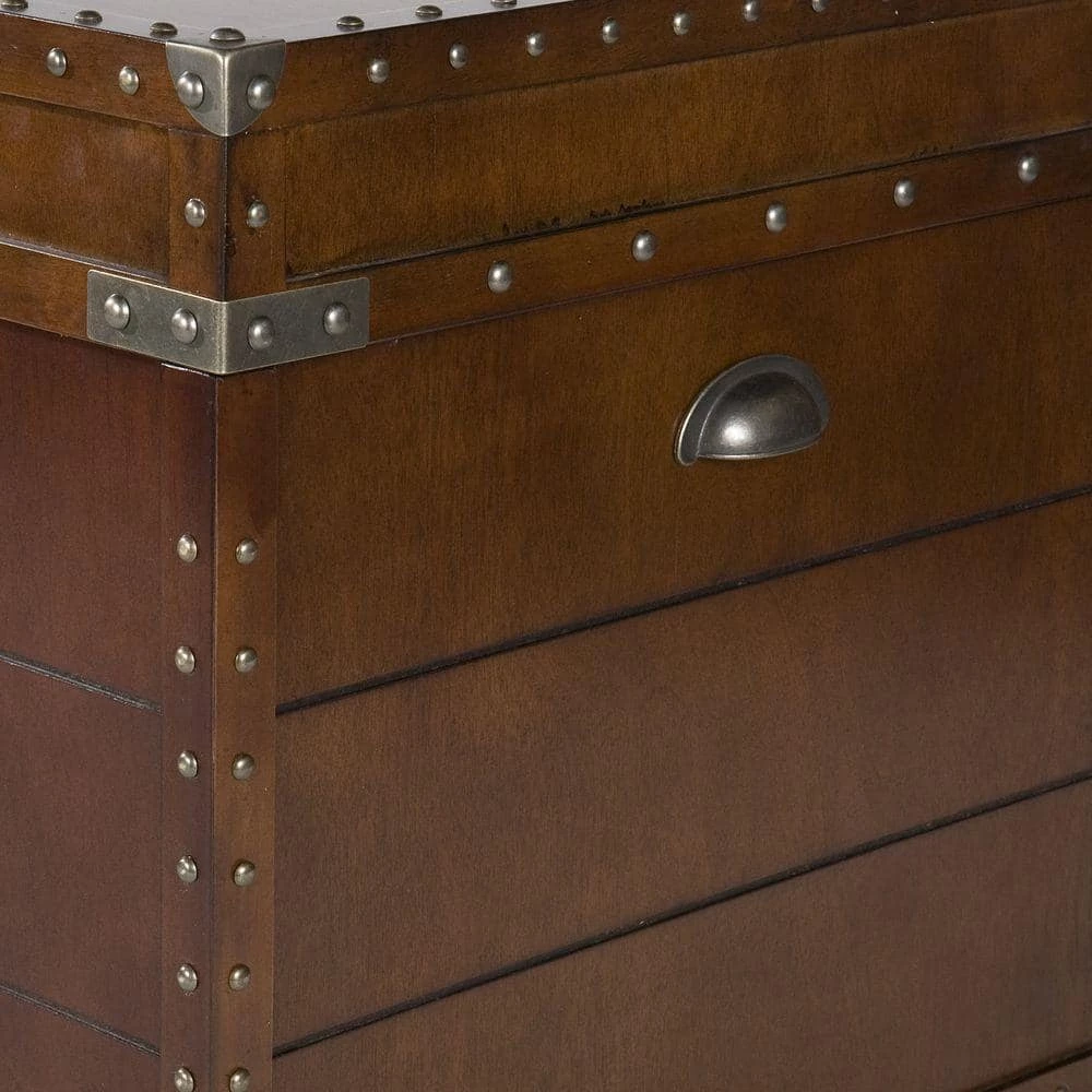 Harris Walnut Trunk by Southern Enterprises 8 Harris Walnut Trunk by Southern Enterprises - Image 6